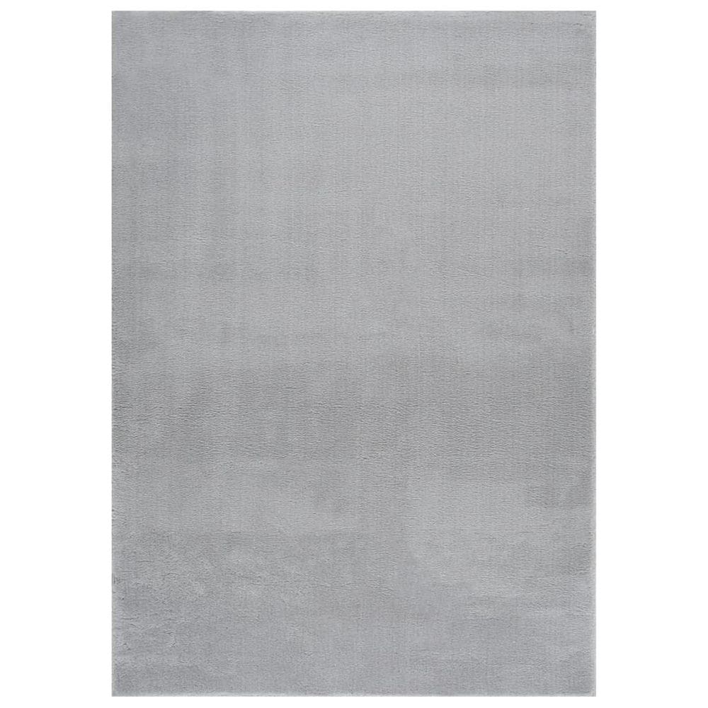Tapete Shaggy VidaXL Retangular 200x270cm Poliéster Cinza
