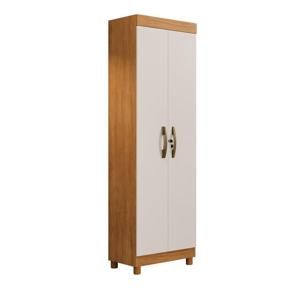 Multiuso Sapateira New Roma 2 Portas 6 Prateleiras - Benetil Cinamomo Off