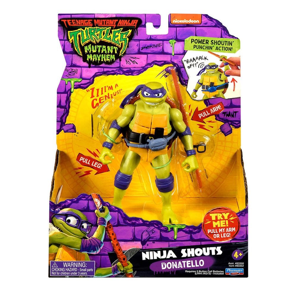 As Tartarugas Ninja - Boneco Deluxe Donatello De 14Cm