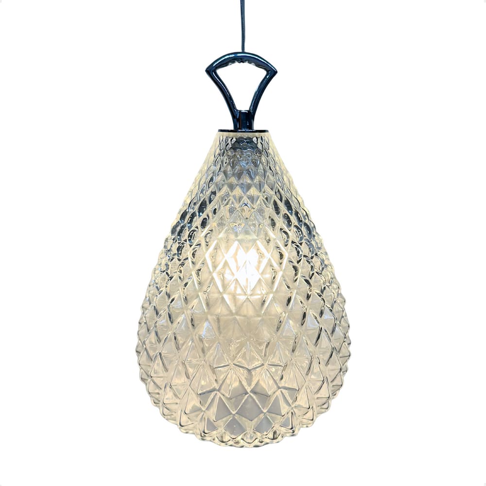 Lustre Pendente Taschibra Cris Vidro Transparente E14 Bivolt