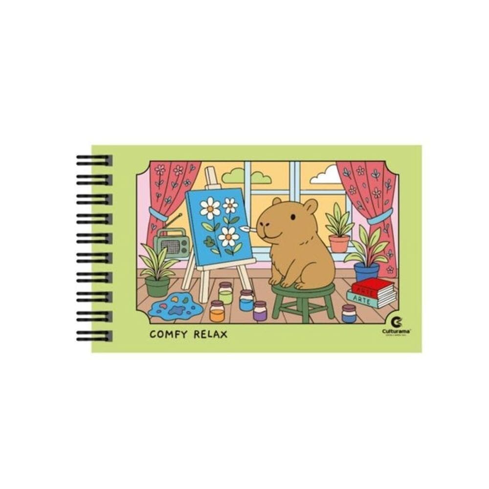 Comfy Relax Verde - Capa Dura Com Wire-O