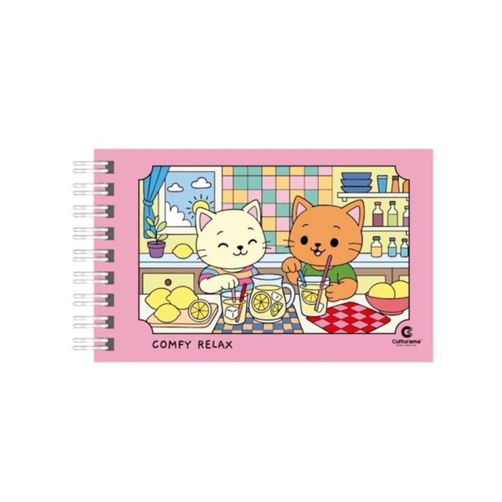 Comfy Relax Rosa - Capa Dura Com Wire-O