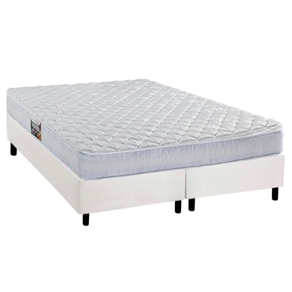 Conjunto Box Queen: Colchão Espuma Herval AG65 Frontier + Base CRC Corano White (158x198)