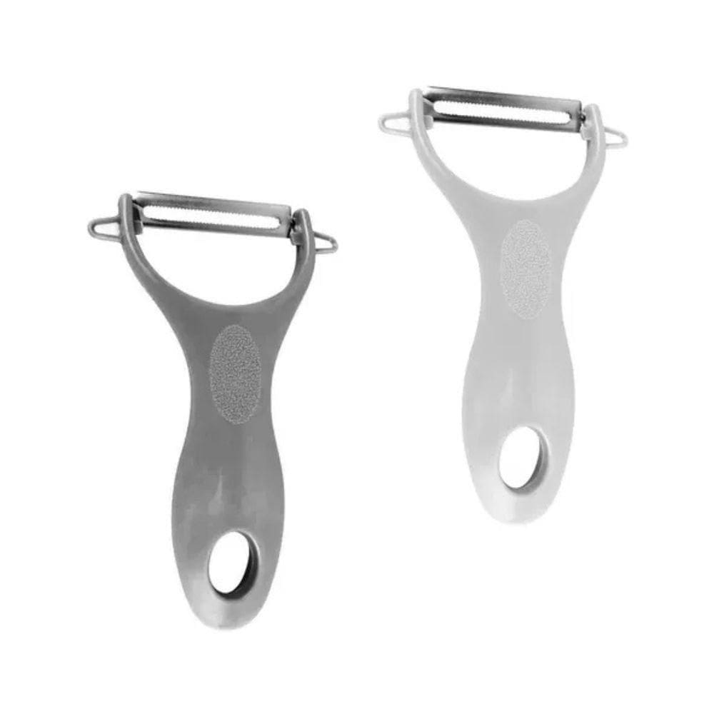 Kit 2 Descascador E Fatiador 3 Em 1 Com Lâminas Em Aço Inox
