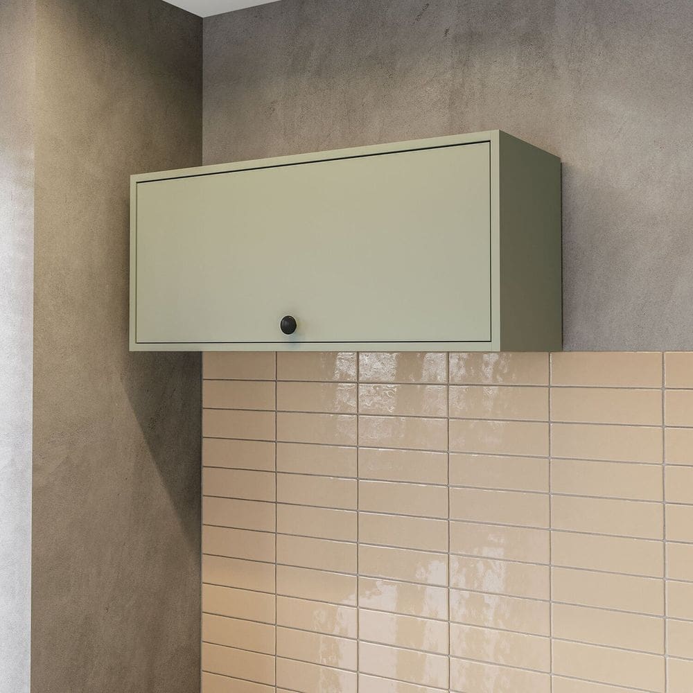 Armário Aéreo Basculante 80cm X 36cm Rubi Yescasa Verde Oliva