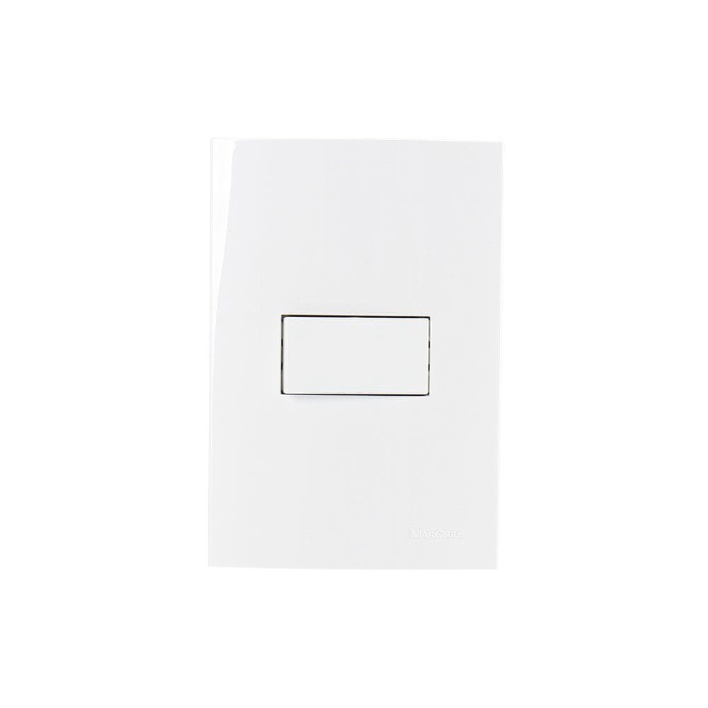 Interruptor Intermediário MarGirius Sleek 10A com Placa 4x2 Branco