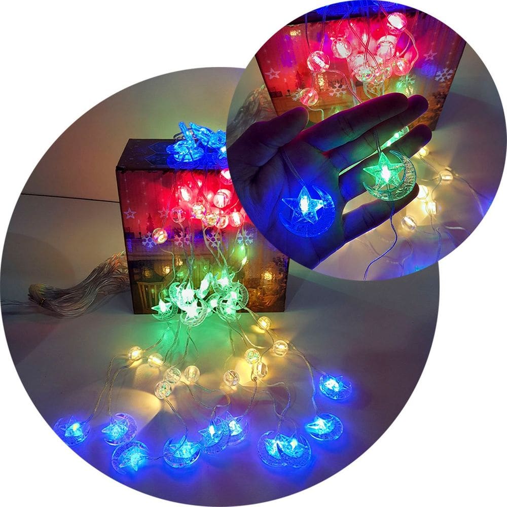 Pisca Cortina Estrelas Natal 80 Lâmpadas LEDs 3x1M 110-220v