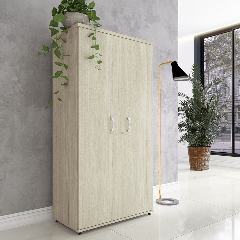 Armário Alto 02 Portas Pivotante 159,6cm X 79,2cm Nogueira Casablanca