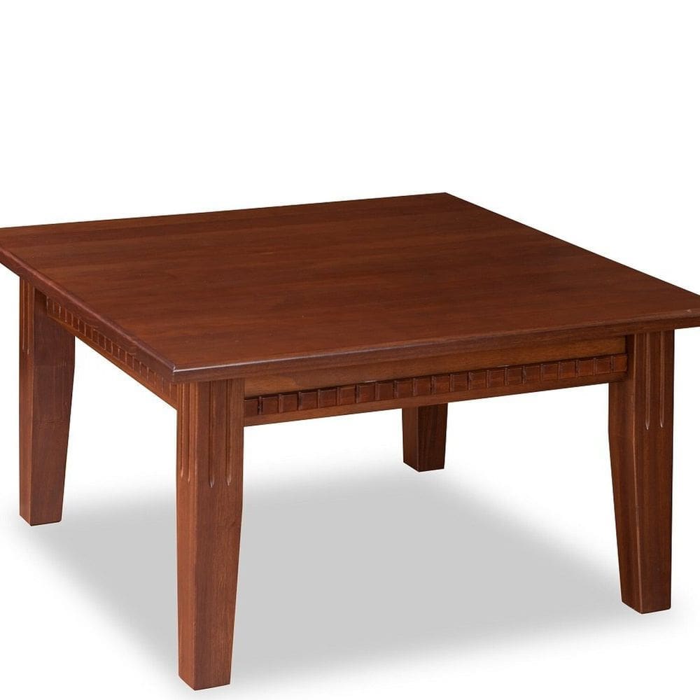 Mesa de Centro Quadrada 45x80cm Colonial Castanho Claro