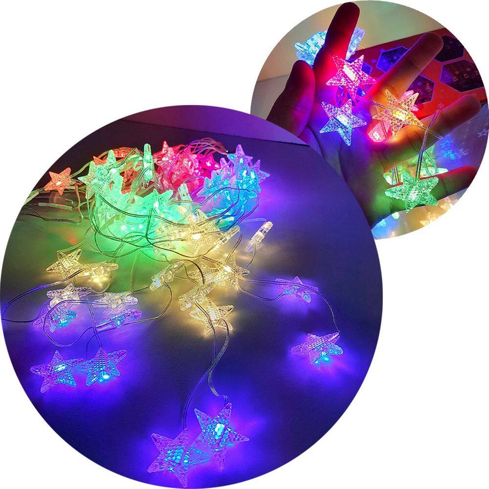 Pisca Cortina Estrelinhas Enfeite Natal 80 LED 3x1M 110-220v