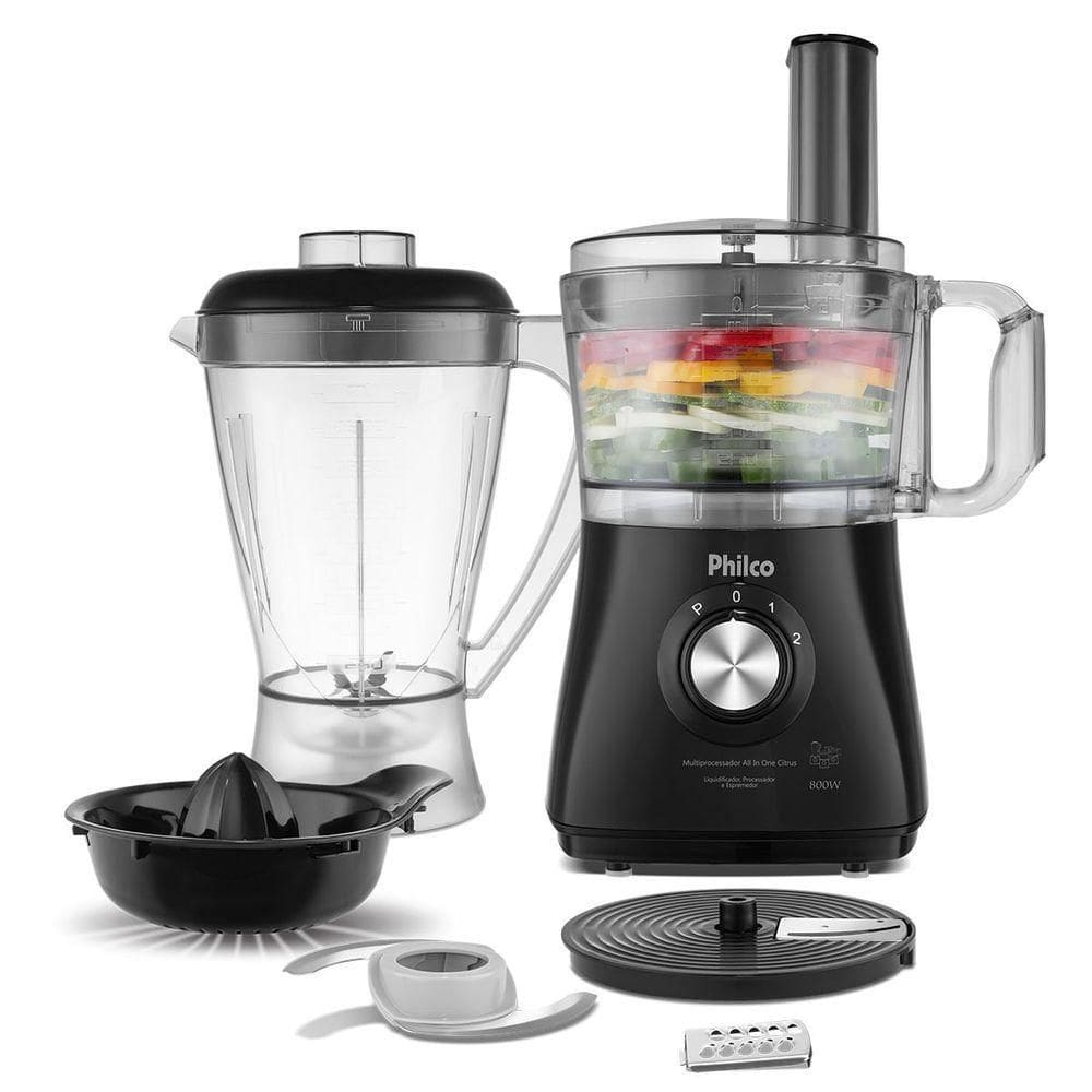 Multiprocessador Philco 5 em 1 800W All In One Citrus 110V