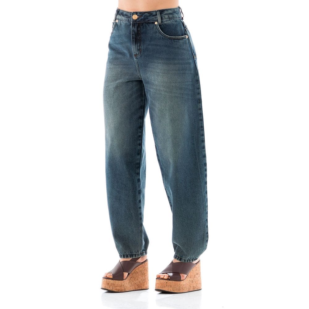 Calça Jeans Feminina Arauto Balloon Brown
