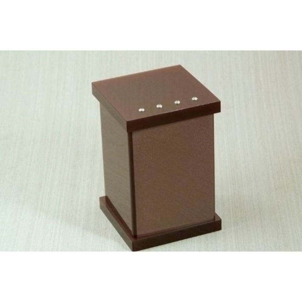 Potinho Porta Algodao E Cotonete Acrilico Chocolate C Strass