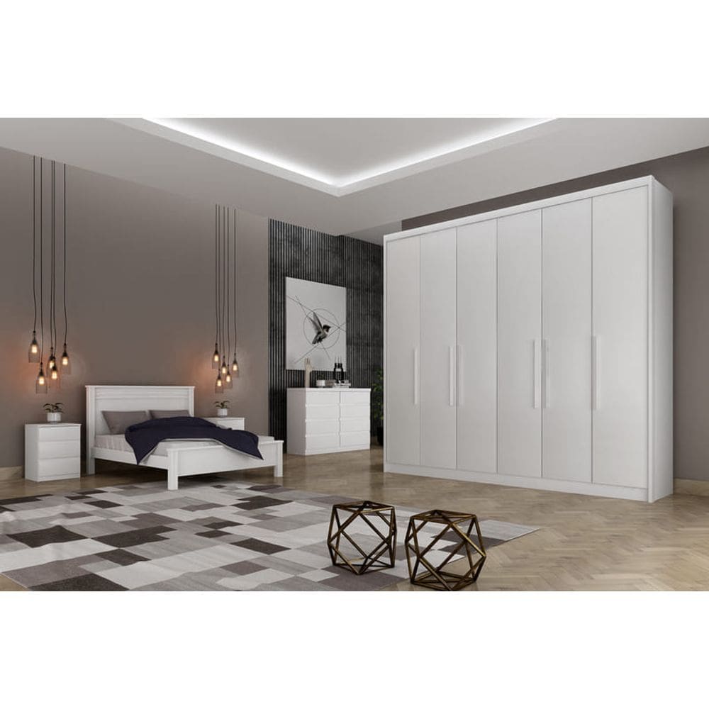 Guarda Roupa Casal 6 Portas 6 Gav - Santoro Novo Horizonte