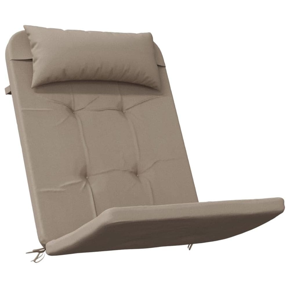 Almofadas de cadeira vidaXL Adirondack 2 peças de tecido Taupe Oxford