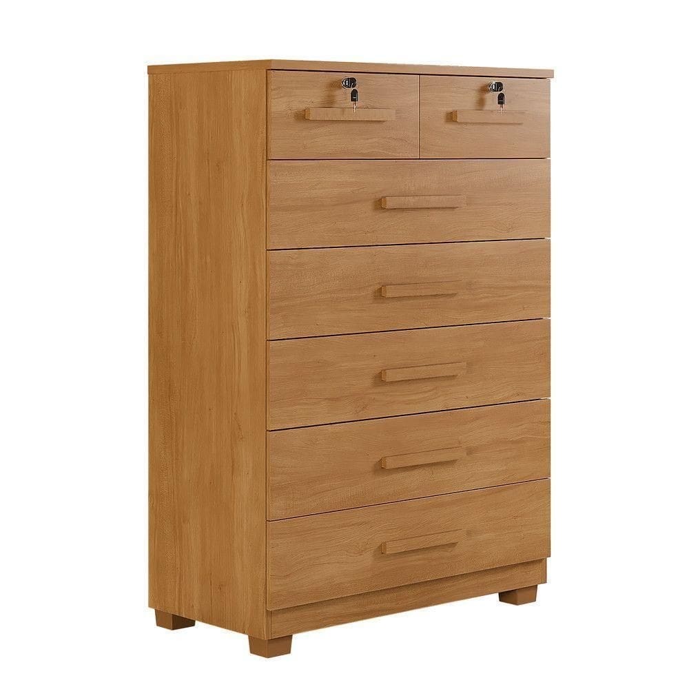 Cômoda Gaveteiro New Espanha 7 Gavetas - Benetil Cinamomo