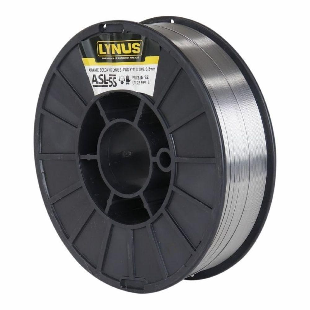 Arame Solda Mig Sem Gás 5kg 0,8mm Aws E71t-gs Asl-5s Lynus