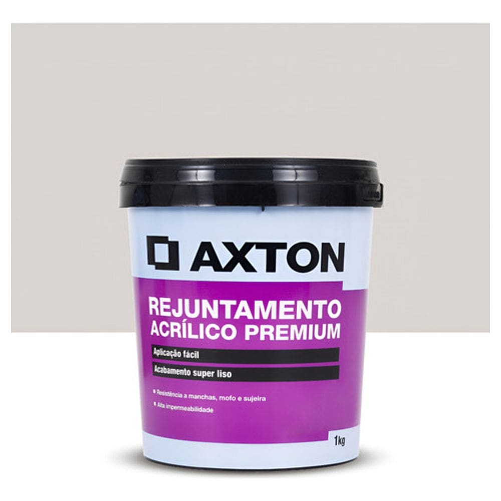 Rejunte Acrilico Profissional Cinza Platina 1 Kg Axton