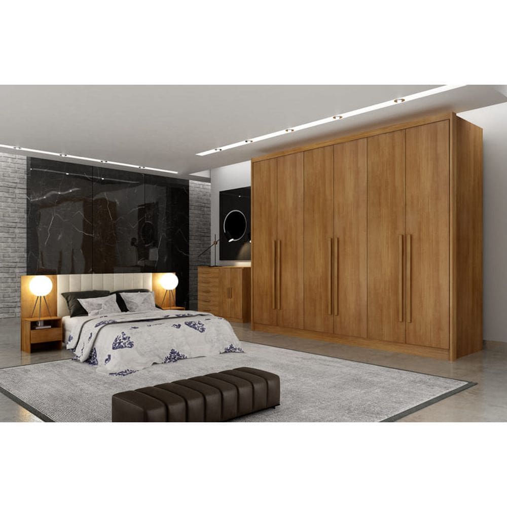 Guarda Roupa Casal 6 Portas 8 Gav - Maldivas Novo Horizonte