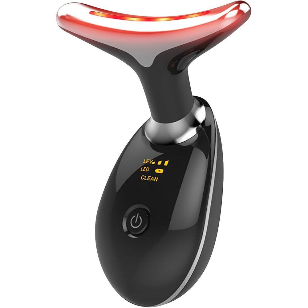 Massageador Facial e de Pescoço Recarregável USB Preto