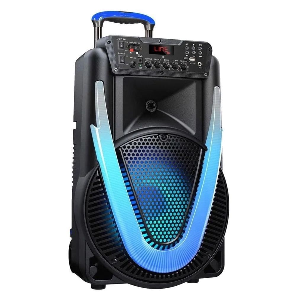 Caixa Amplificada Sunny 2 800W Bivolt 15 Polegadas Bluetooth FM USB SD P10 Multilaser