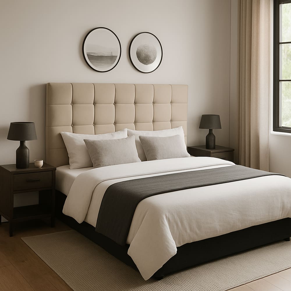 Cabeceira Cama de Queen 160 cm Malta em Suede Com Frame