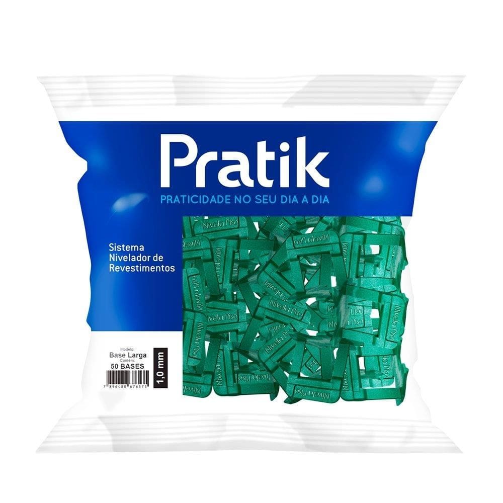 Espaçador Nivelador Pratik Flex Eco 1,0mm Verde - Embalagem com 50 Unidades