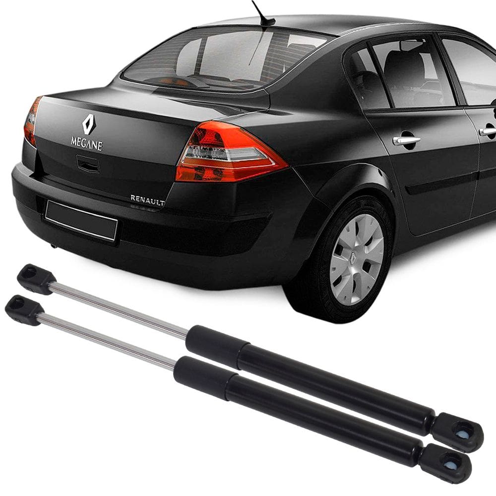 Par Amortecedor Tampa Traseira Porta Mala Mola Gás Megane Sedan 2007 à 2011