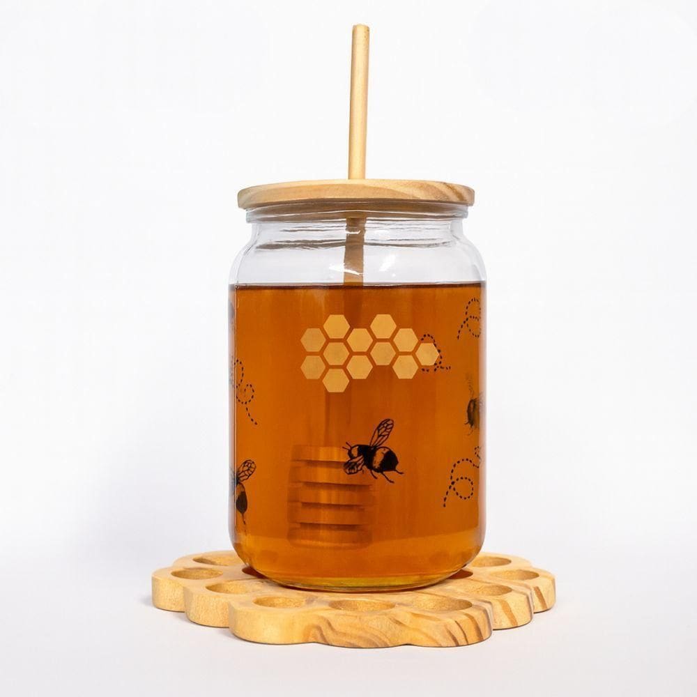 Jogo Meleira 400ml Com Base Colmeia
