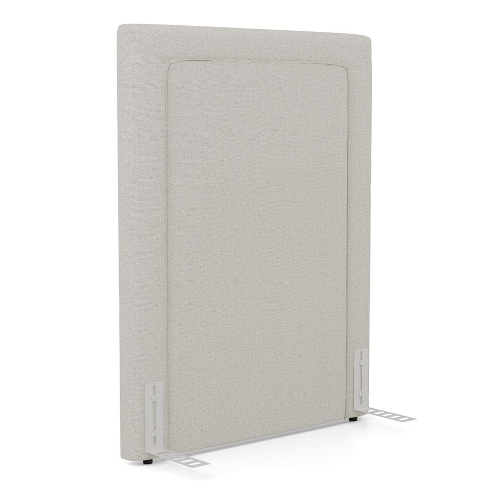Cabeceira Cama Box Solteiro Alba 90cm com Frame Linho Bege - Desk Design