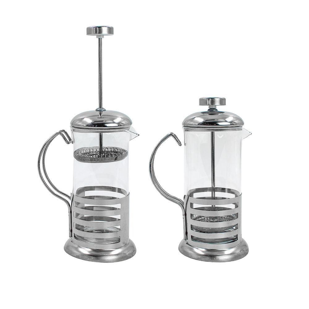 Cafeteira Prensa Francesa Infusor Cremeira Vidro E Aço Inox 350ml Cafe Cha