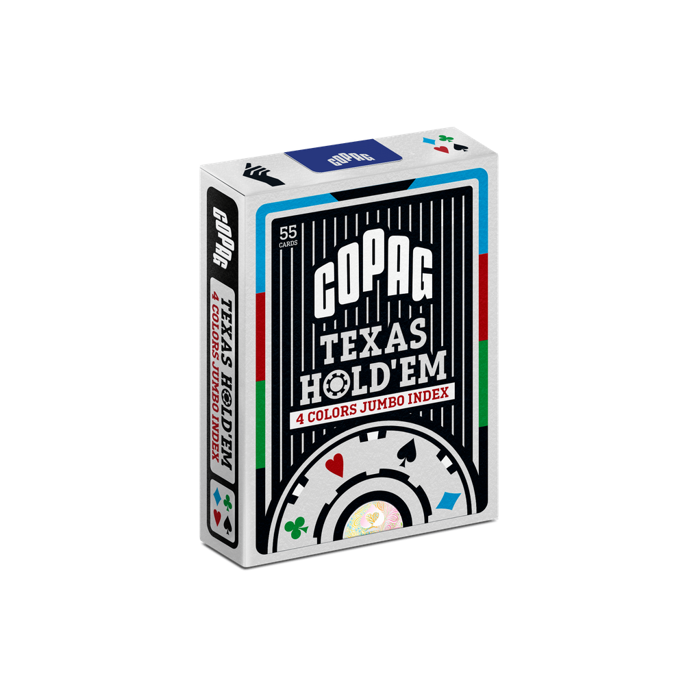 Baralho Texas Hold’em Naipe 4 Cores Preto