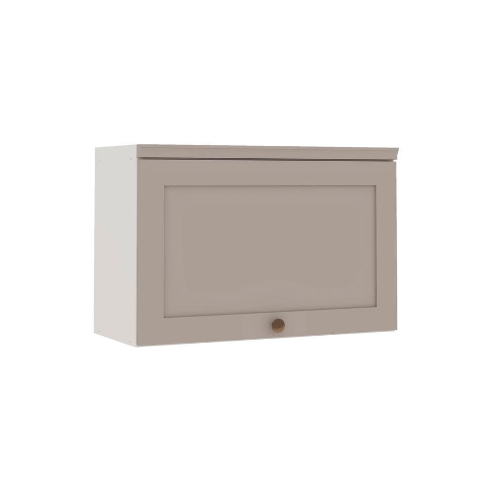Armário de Cozinha Genialflex Iluminata Aereo Branco Fendi