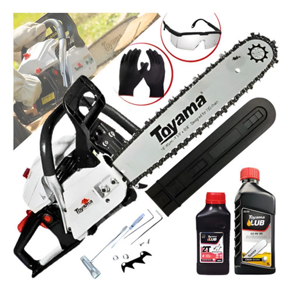 Motosserra Toyama Tcs58h 54cc + Óleo Corrente + Óleo Motor