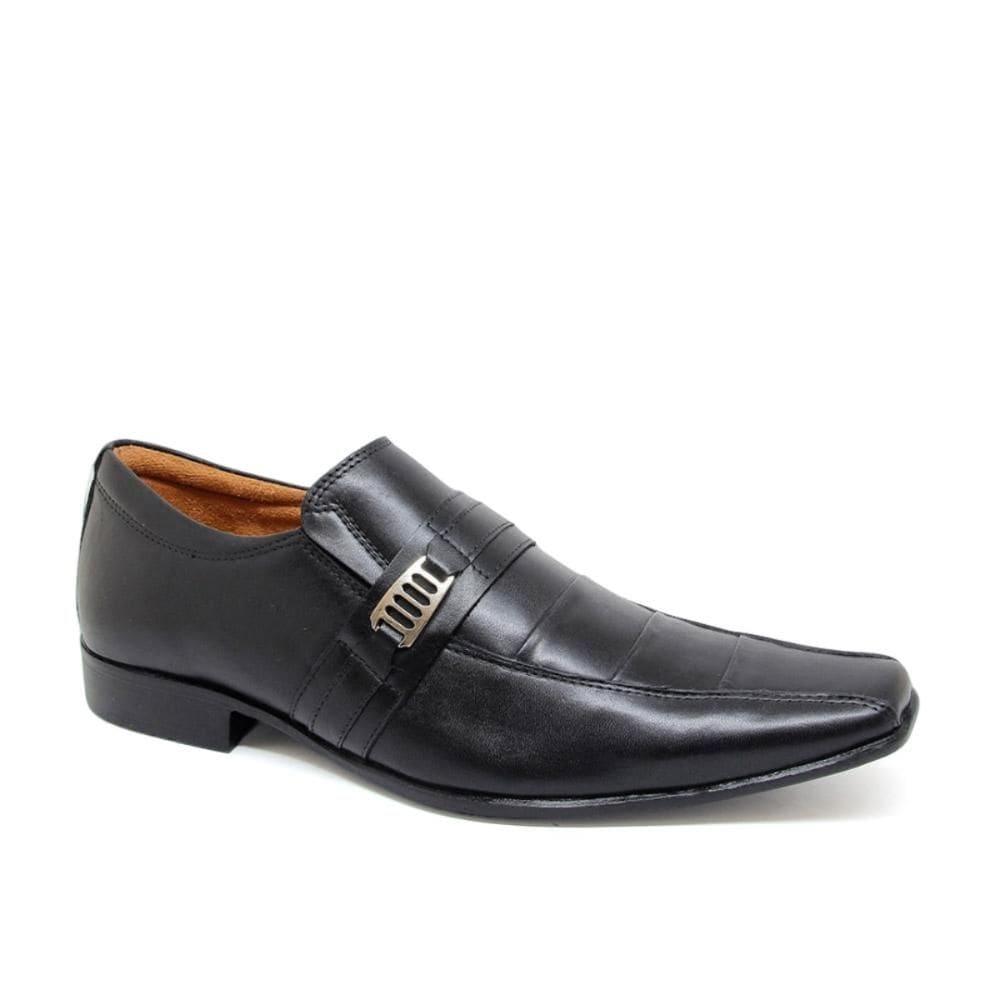 Sapato Social Zurich Masculino Couro Bico Afinado Elegante