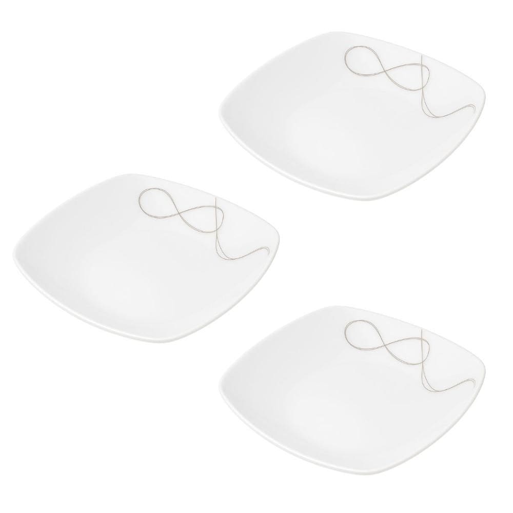 Conjunto 3 de Tigelas Bolw Luxo Porcelana Italiana Bugatti