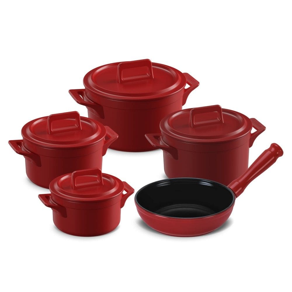 Jogo de Panelas de Cerâmica Clear+ 5 Peças Pomodoro Ceraflame