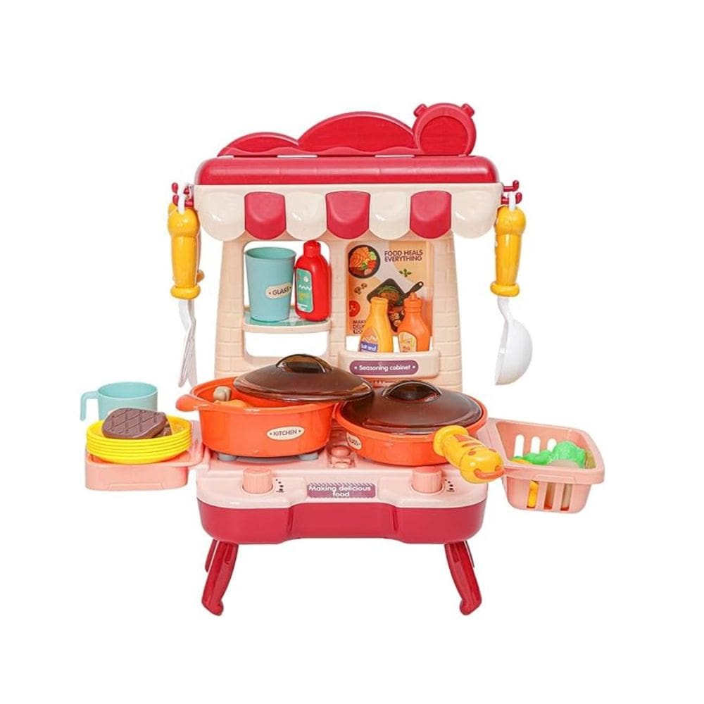 Mini Cozinha Divertida 34 Peças Casa Encantada Vermelho - Zippy
