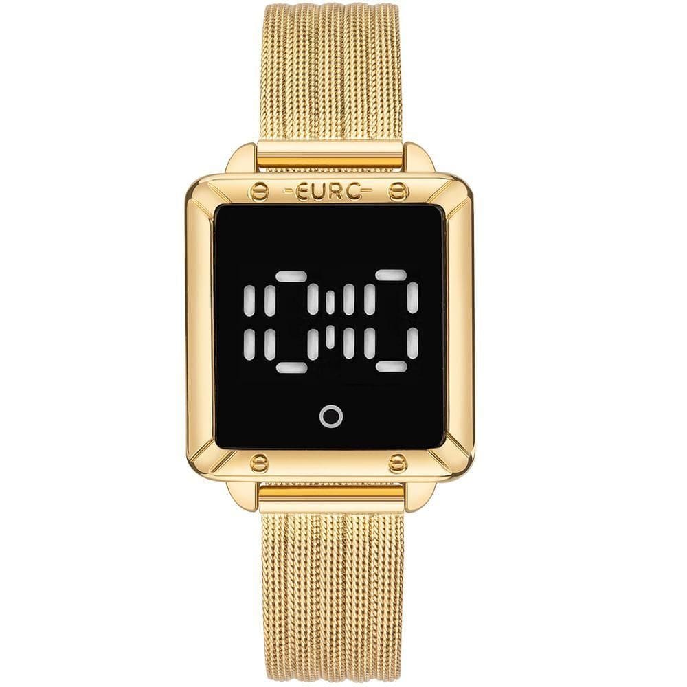 Relógio Euro Feminino Fashion Fit Led Dourado - Eumd2404ad-4d Relógio Euro Feminino Ff Led Dourado - Eumd2404ad-4d