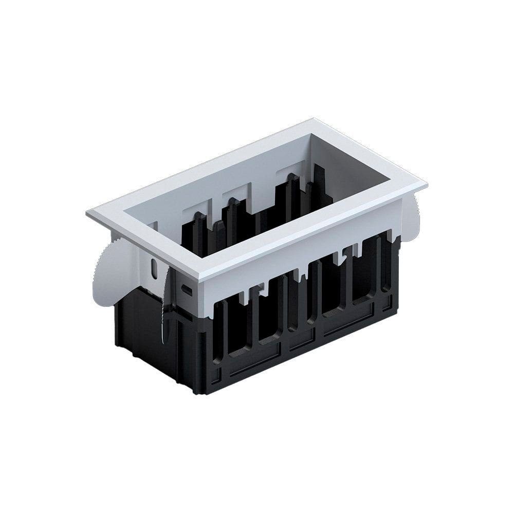 Moldura de Embutir Nordecor 6674 para 2 Módulos Tap