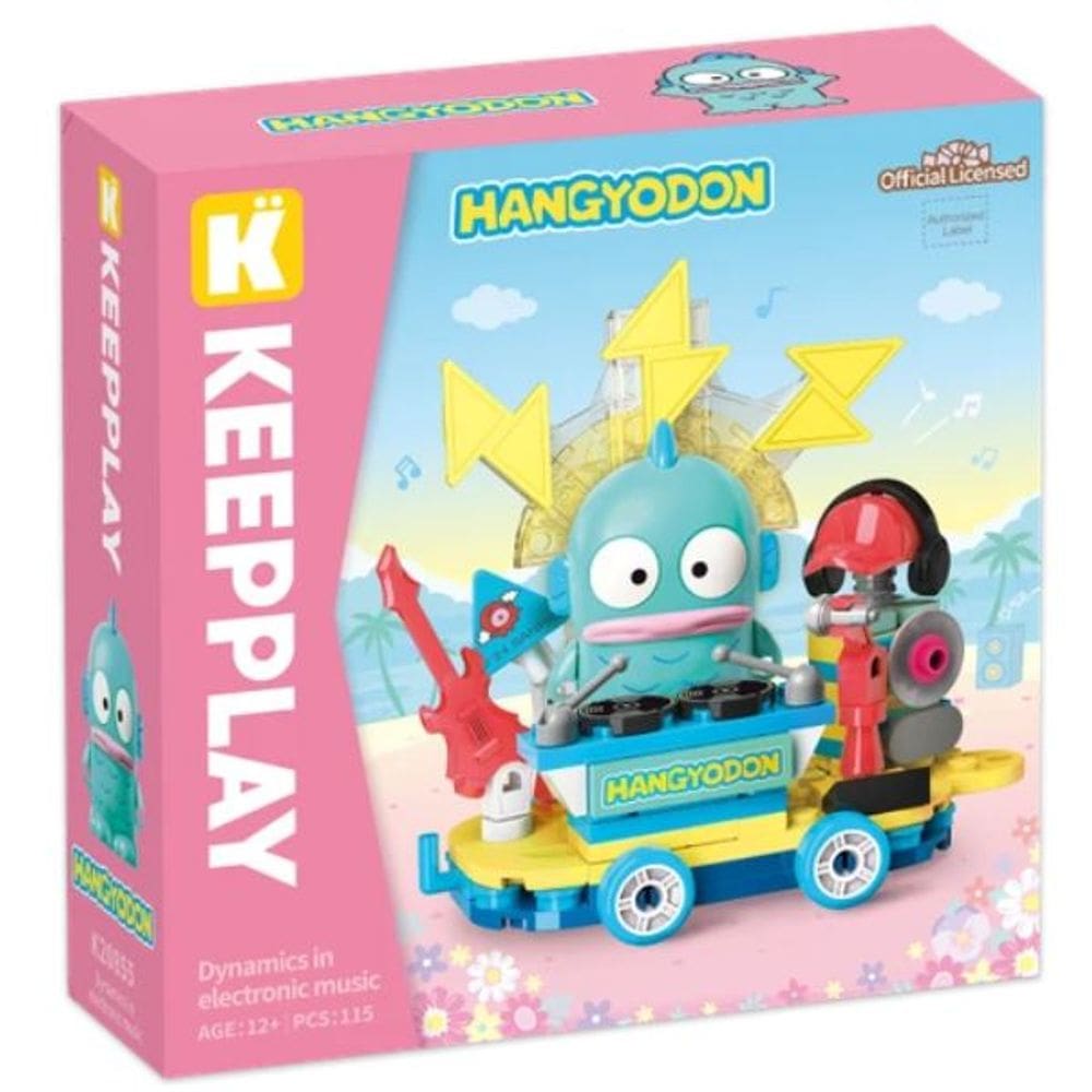 Bloco de Montar Keepplay Música Dinâmica Hangyodon Hello Kitty e Amigos