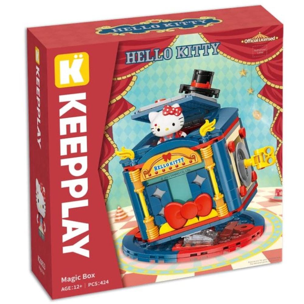 Bloco de Montar Keepplay Caixa Mágica Hello Kitty e Amigos
