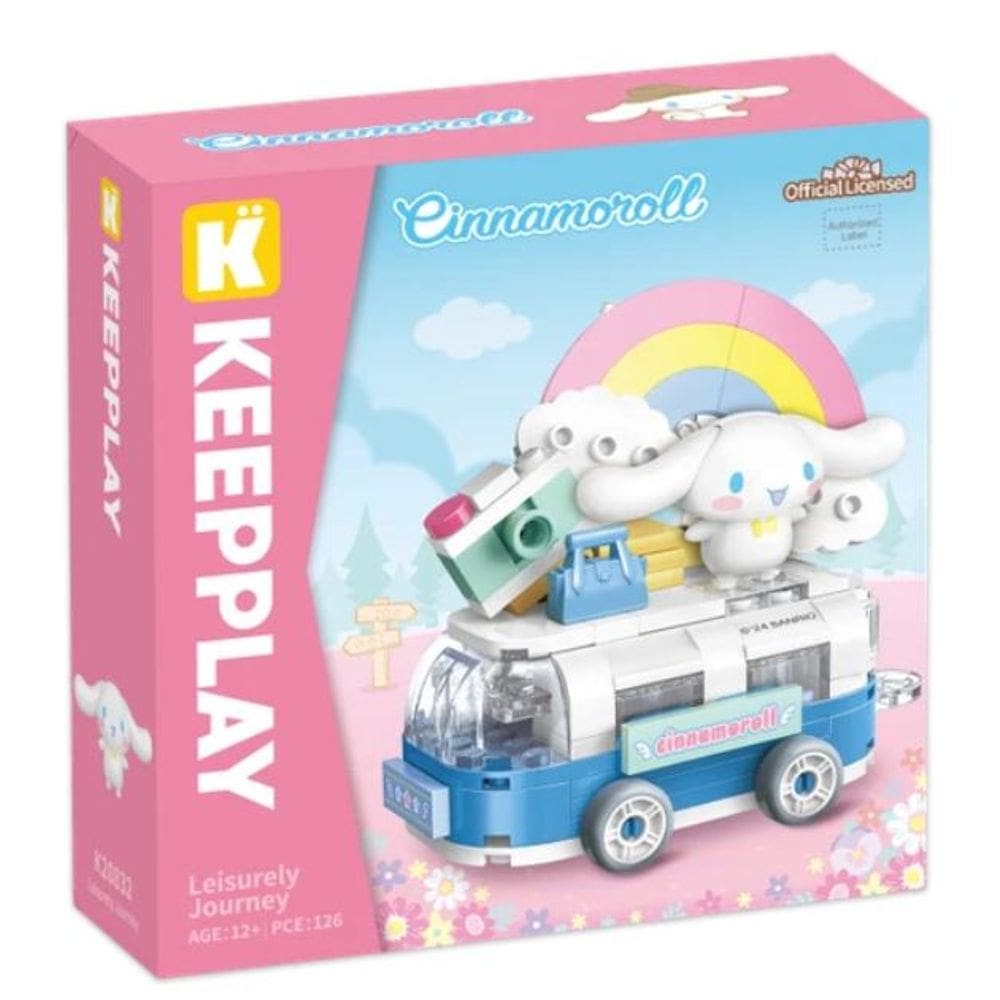 Bloco de Montar Keepplay Viagem de Lazer Cinnamoroll Hello Kitty e Amigos