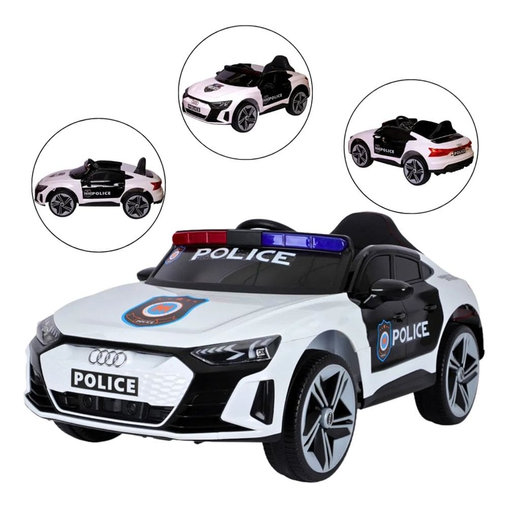 Carro Eletrico Infantil Audi E-Tron Polícia 12V - Zippy Toys