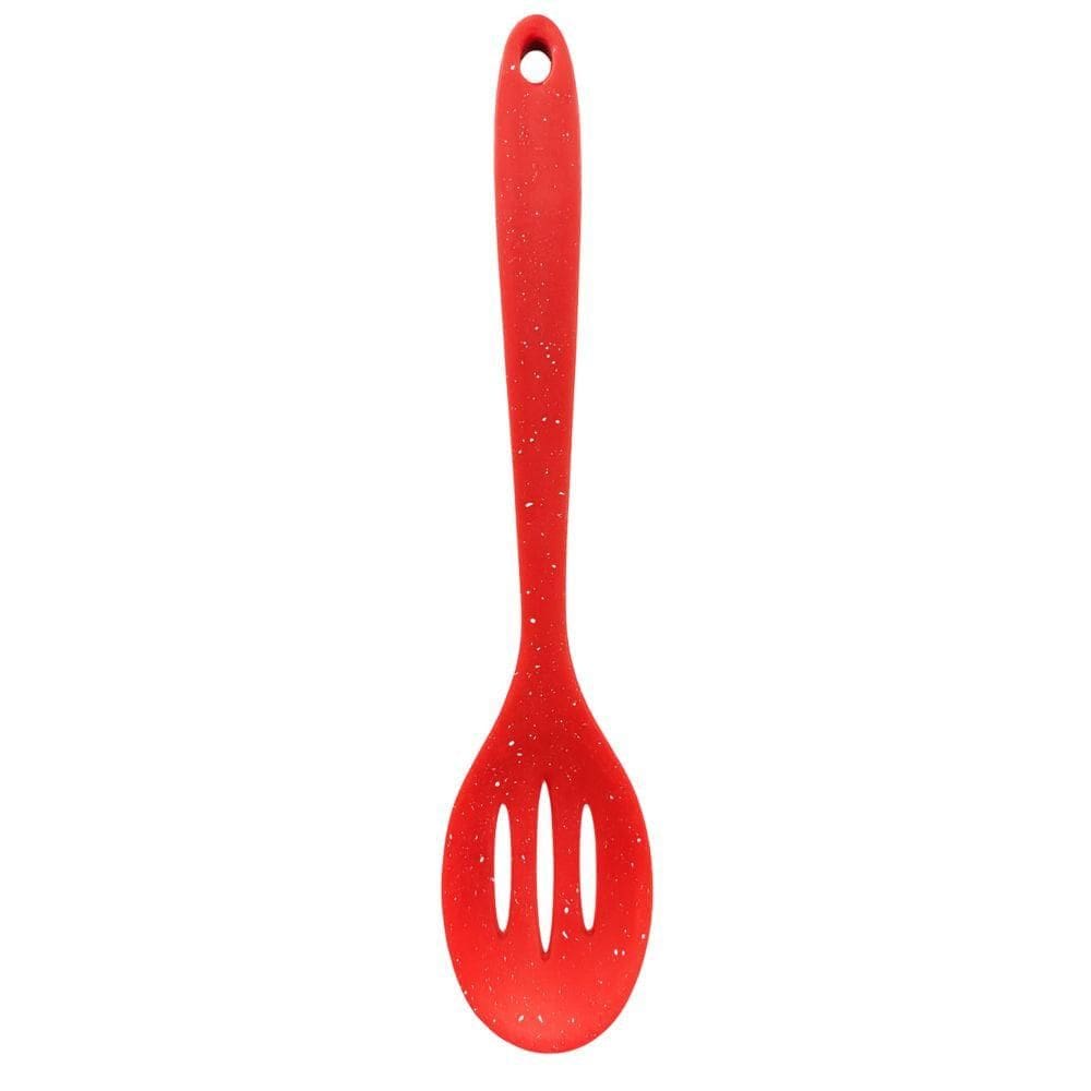 Colher Vazada de Silicone 27cm Vermelho N248996-1 - Quanhe