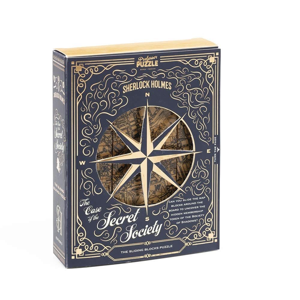 Jogo de perguntas e respostas misteriosas/quebra-cabeça de labirinto Sherlock Holmes Secret Society