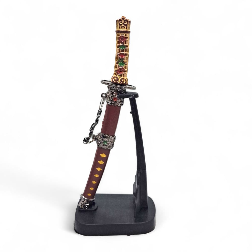Enfeite Espada Katana Samurai Decorativa Detalhada 17 cm