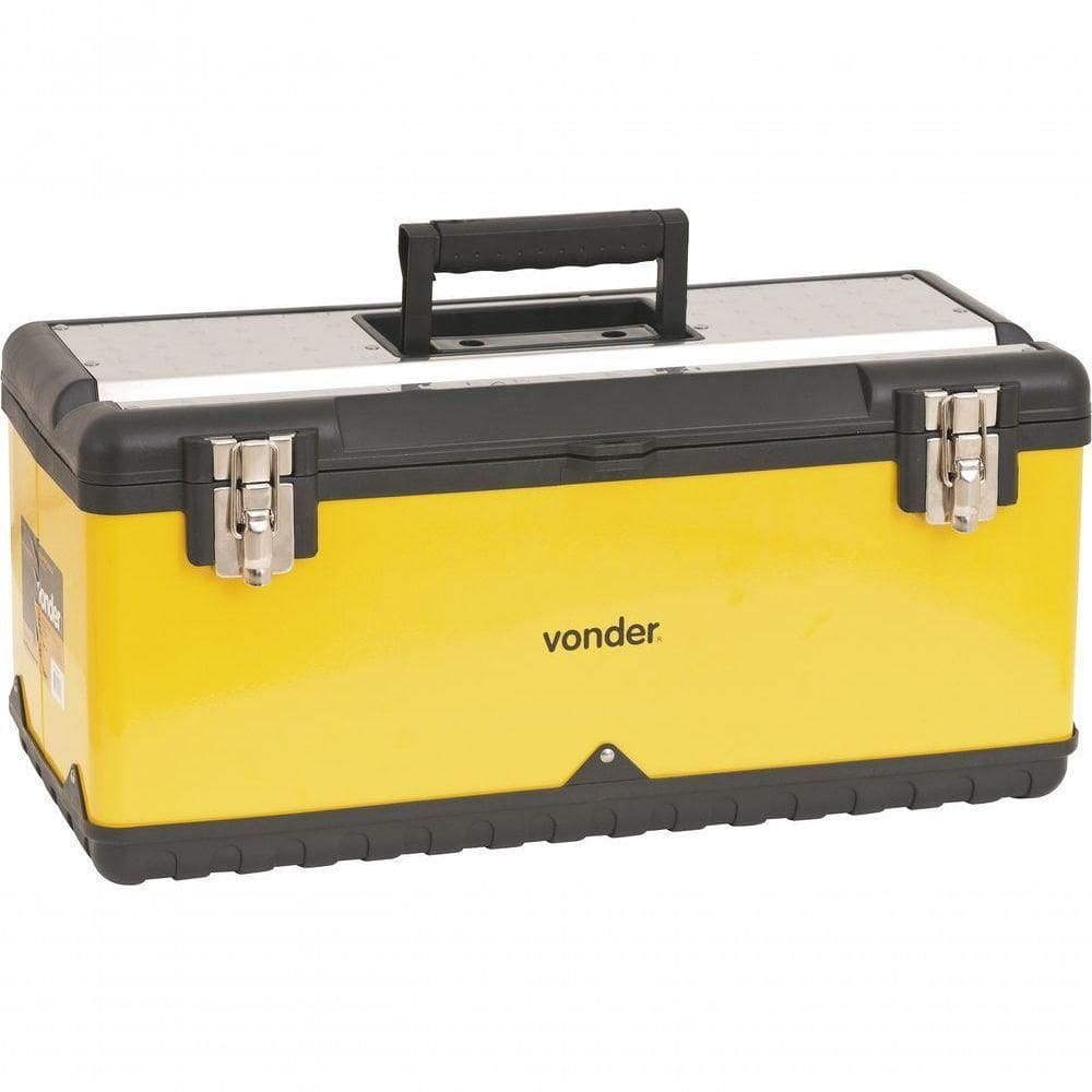 Caixa Metálica Para Ferramentas Baú 590x285x270mm Com Bandej