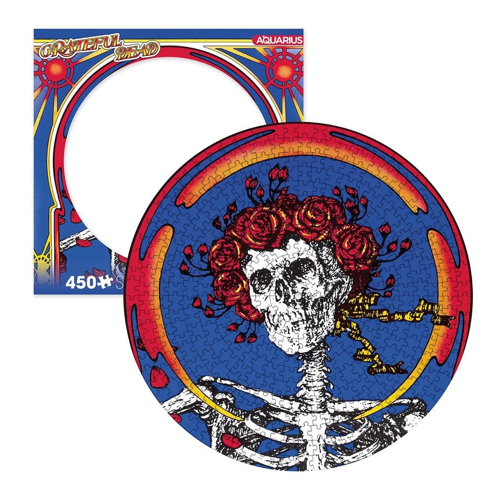 Quebra-cabeça AQUARIUS Grateful Dead Skull & Roses 450 peças