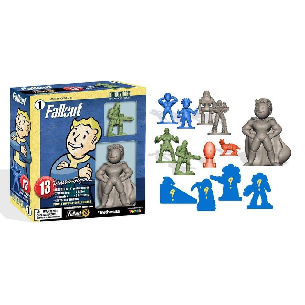 Coleção de figuras Toynk Fallout Nanoforce Series 1